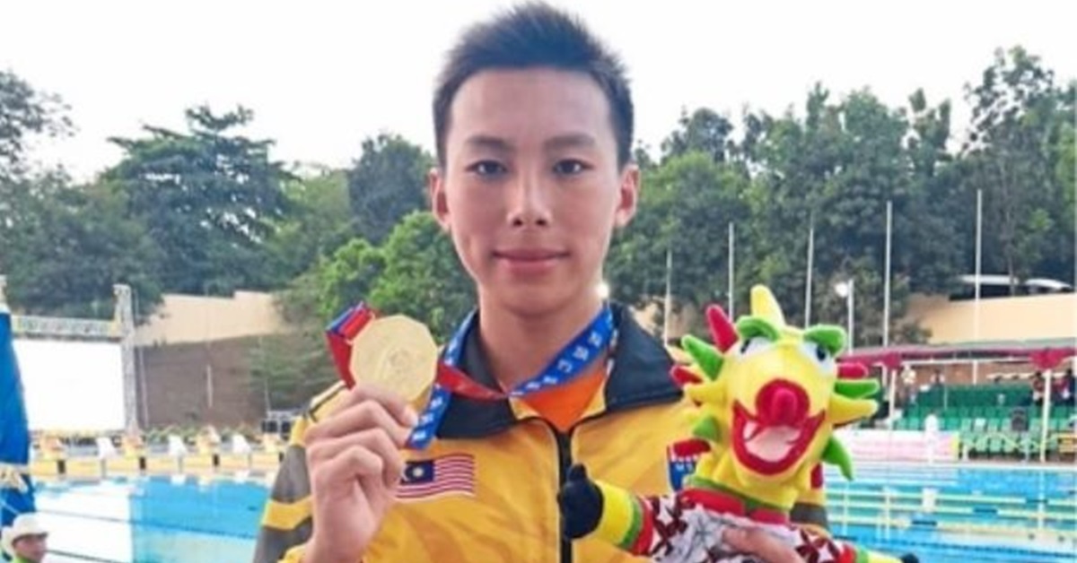 邱浩远赢得7面金牌，成为东南亚学联运动会创办以来，单届金牌最多的泳将。