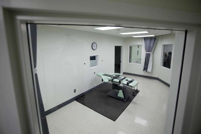 加州圣昆丁州立监狱内的死刑注射设施。