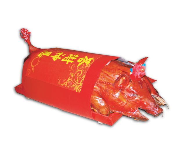 在三起订单中，阿窿都订购18到20公斤的中猪。（受访者提供）
