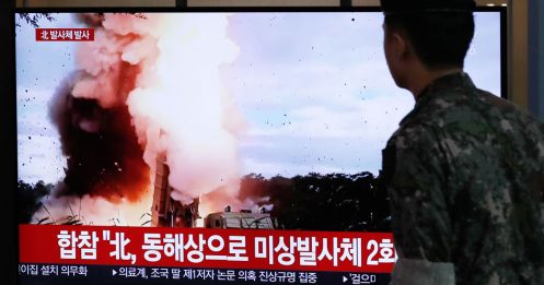朝鲜再次发射导弹 飞行高度大增