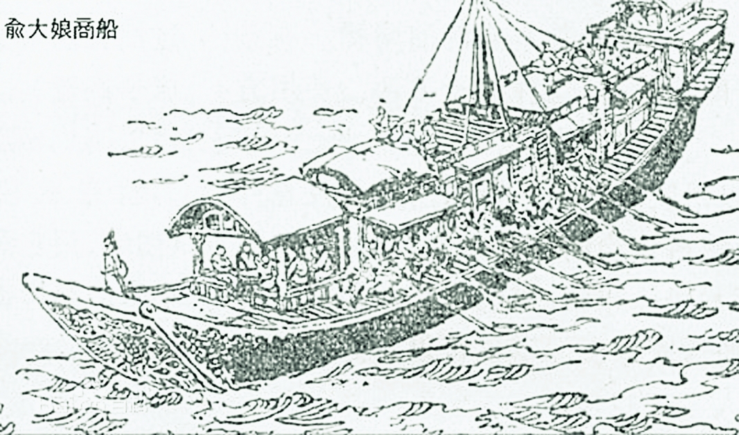 俞大娘航船绘图。（图取自搜狐网）