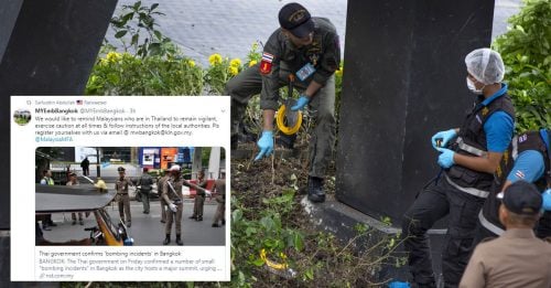 曼谷5处连环爆炸 驻泰使馆吁国人 警惕！