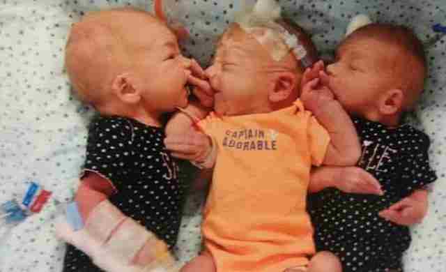 三胞胎分别取名布雷兹、吉普赛和尼基。