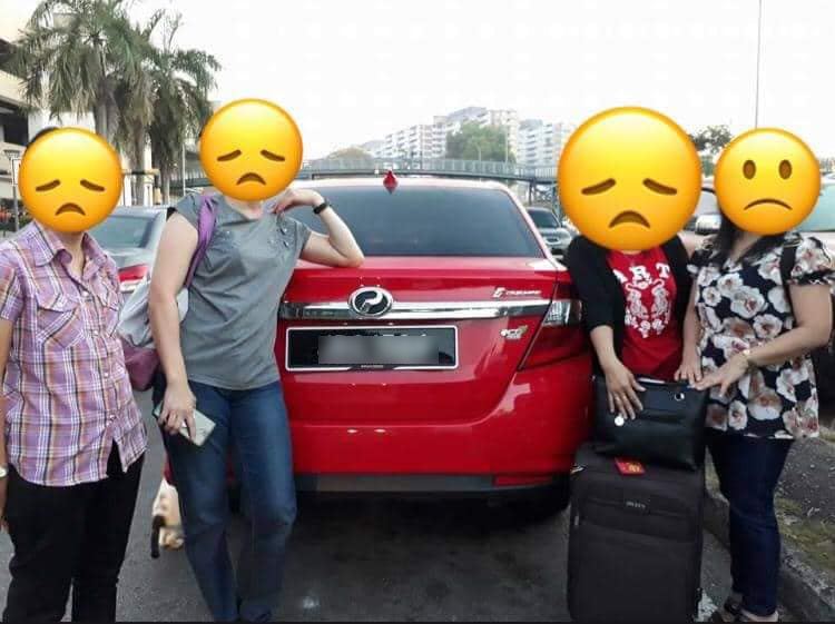 法妮莎将其失窃的轿车照片放在社交媒体，希望网民协助寻车。（取自面子书）