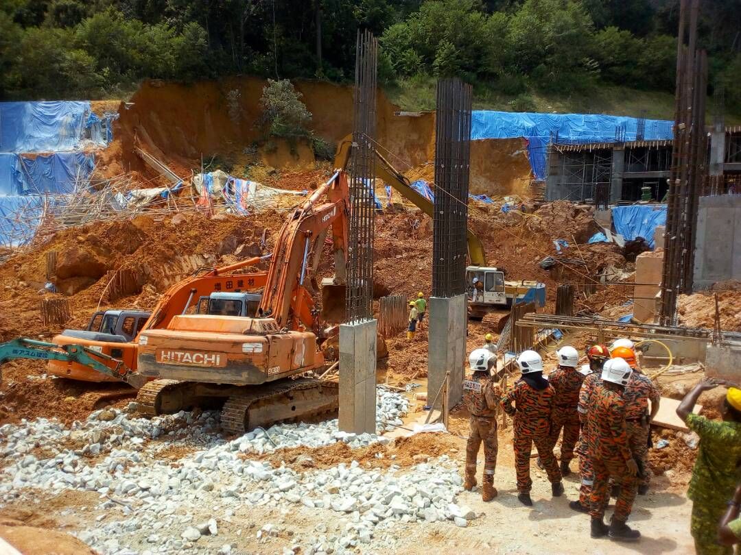 拉詹德兰证实，2017年丹绒武雅土崩工地已复工，停工令已被撤回。（档案照）