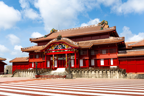 日本世界文化遗产之一的“首里城”。