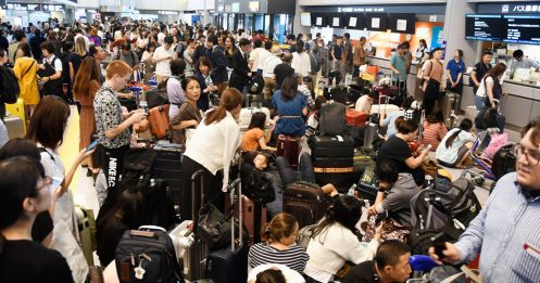 颱风法茜袭日3死50伤 1.7万旅客成田机场过1夜