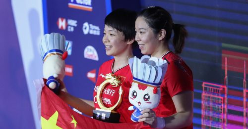 ◤中国羽球赛◢ 小黄人男双登顶 中国称霸混双女双