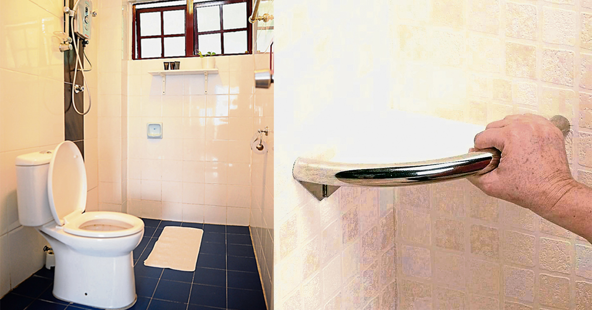 防滑垫和扶手，是改造家中浴室的安全小工具。