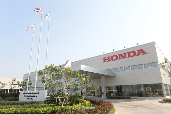 本田汽车位于泰国巴真府装配厂外观。