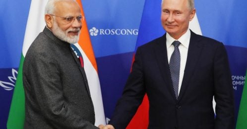 普汀会晤莫迪： 印度是俄关键伙伴之一