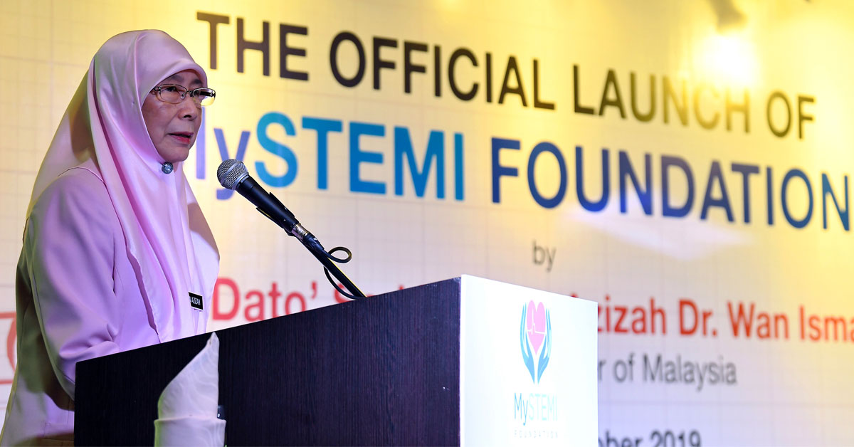 旺阿兹莎为MySTEMI基金会主持推介礼。