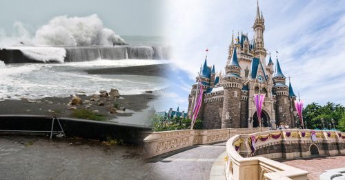 台风威力61年来最强 东京迪士尼首度停业