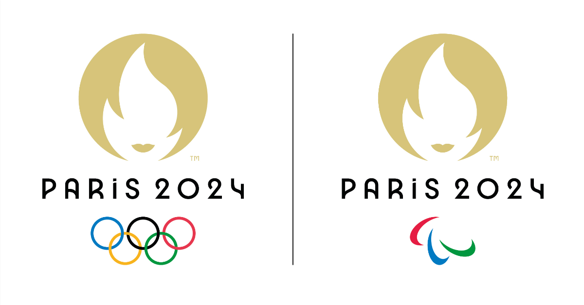 巴黎2024年奥运组委会周一晚，发布了该届奥运会和残奥会的会徽。（法新社）