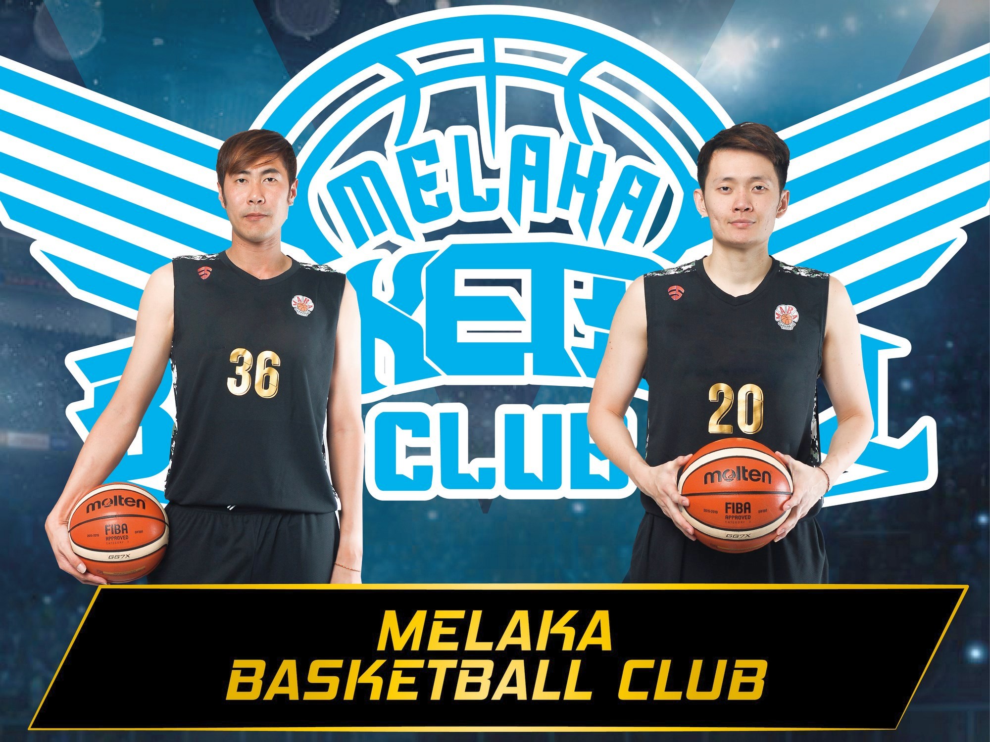 陈利伟（左）与罗树辉挑起重担，带领马六甲篮球俱乐部在自家门前冲击桂冠。
