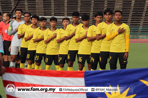 马来西亚队以1比0力克宿敌泰国出线，他们师出名门（其中12人是林长金徒弟），无愧是历来最强的国青队之一。（大马足总面书图）