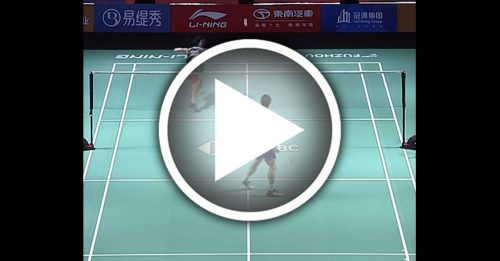 ◤福州中国羽球公开赛◢ 你有注意到吗？ 周天成决赛“神来一放”