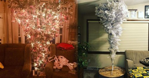 颠倒圣诞树 有创意又省空间