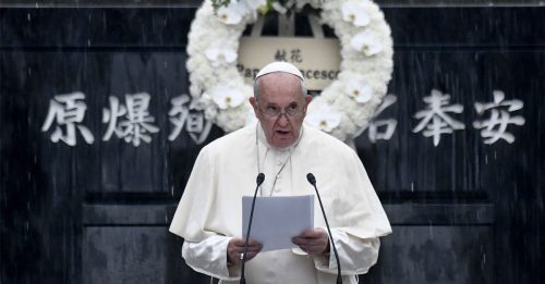 教宗访长崎演说 谴责核武带给世人苦痛