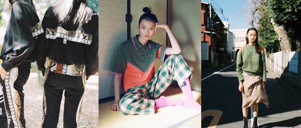 日本女装品牌 Akane Utsunomiya联手运动休闲品牌Fred Perry带来一系列全新服饰，在保留一定的运动元素之外，更在经典track suit大胆加入蛇纹印花，叫人眼前一亮！