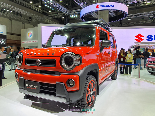 Suzuki汽车在东京车展展示这辆紧凑型休旅车Hustlet。