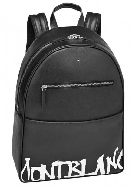 Mont Blanc匠心系列当代书法大型后背包，具备13寸笔电夹棉隔层。