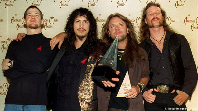 Metallica乐队1993年获颁全美音乐奖
