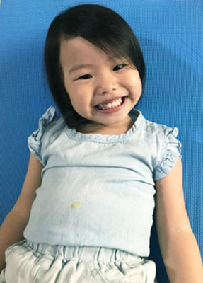 陈碧真的3岁女儿一度高烧40度。