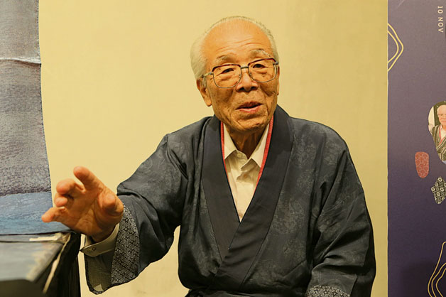 89岁的青木启作，是日本艺术协会认可的50位在世“人间国宝”之一。