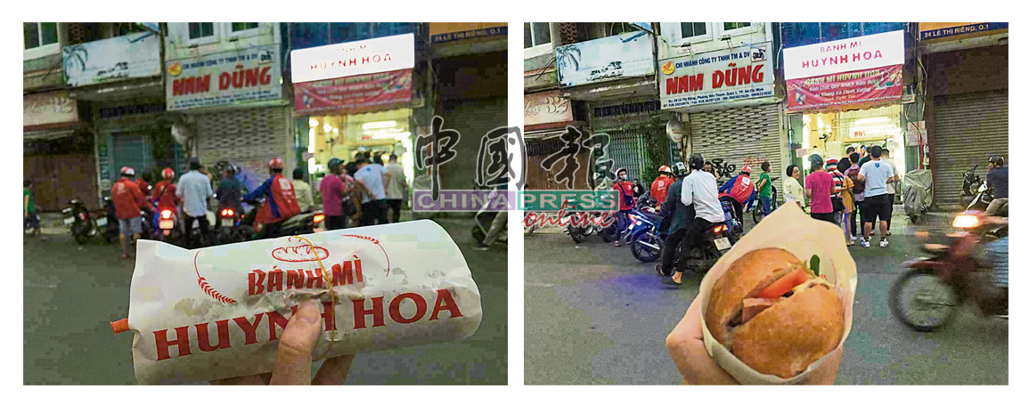 胡志明市最享誉盛名的是这家ーーBanh mi Huynh Hoa，客人排到路中央。