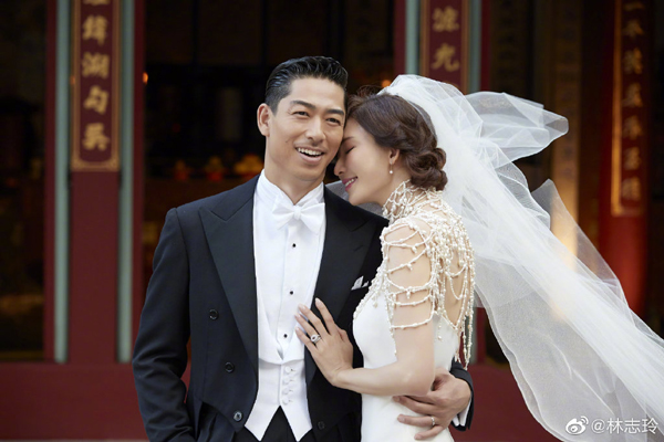 林志玲与AKIRA上个月在台南举办婚礼。