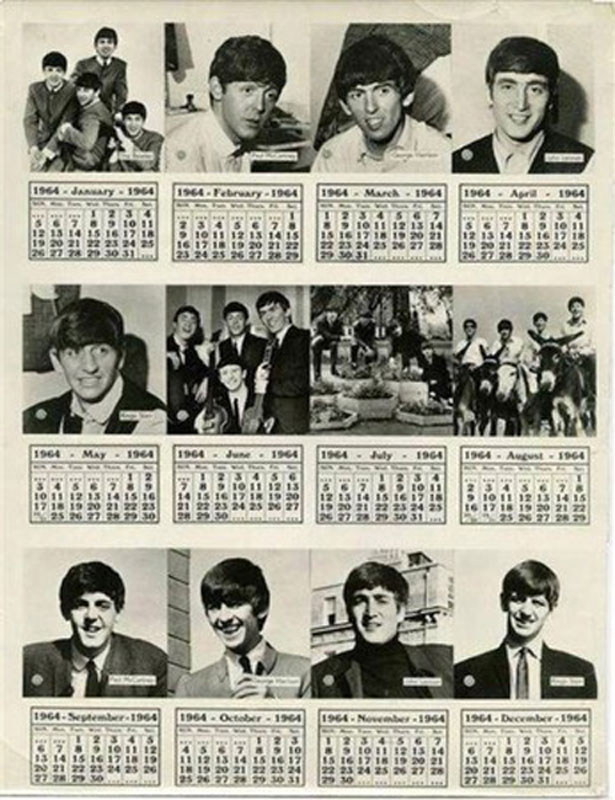 1964年披头四月历的日期竟与2020年完全一致引发讨论。