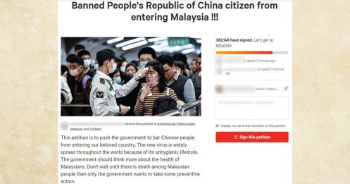 ◤武汉肺炎◢ 要求禁中国人入境 近37万人签署