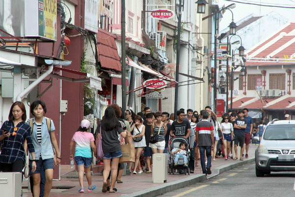 2018年旅游马六甲的外国游客中，中国游客排在首位。