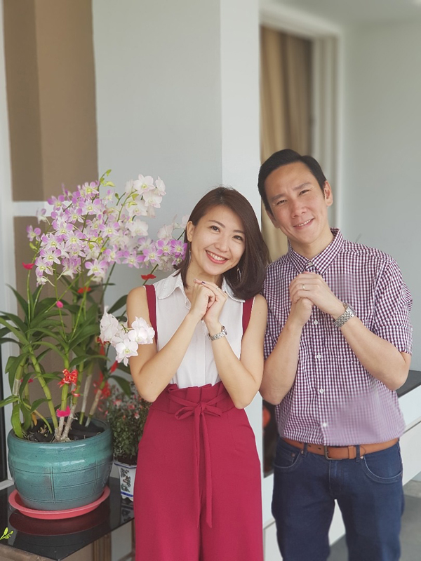 萧慧敏与新加坡籍老公许俊远结婚5年。