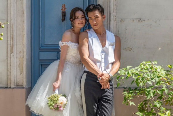 陈山聪与老婆Apple去年11月结婚，终于造人成功。