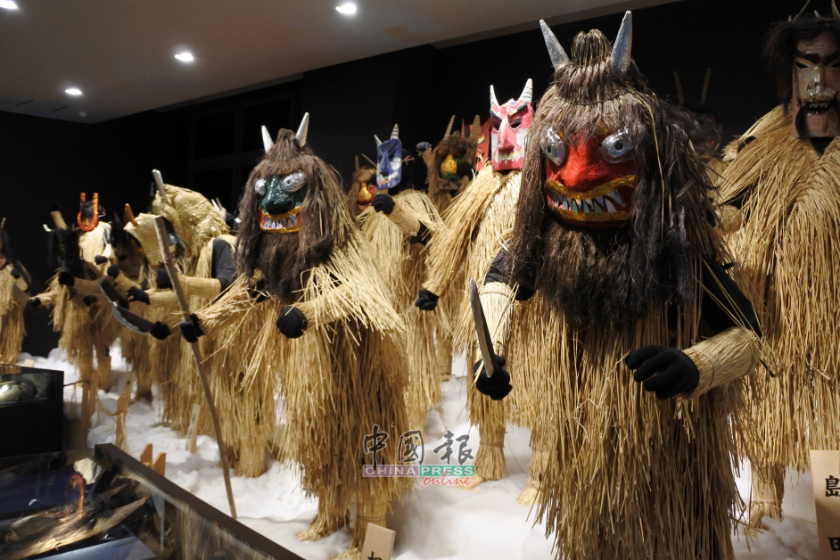 生剥鬼博物馆内展出近百个不同造型的生剥鬼，还可以藉此了解日本不同地区的文化差异。