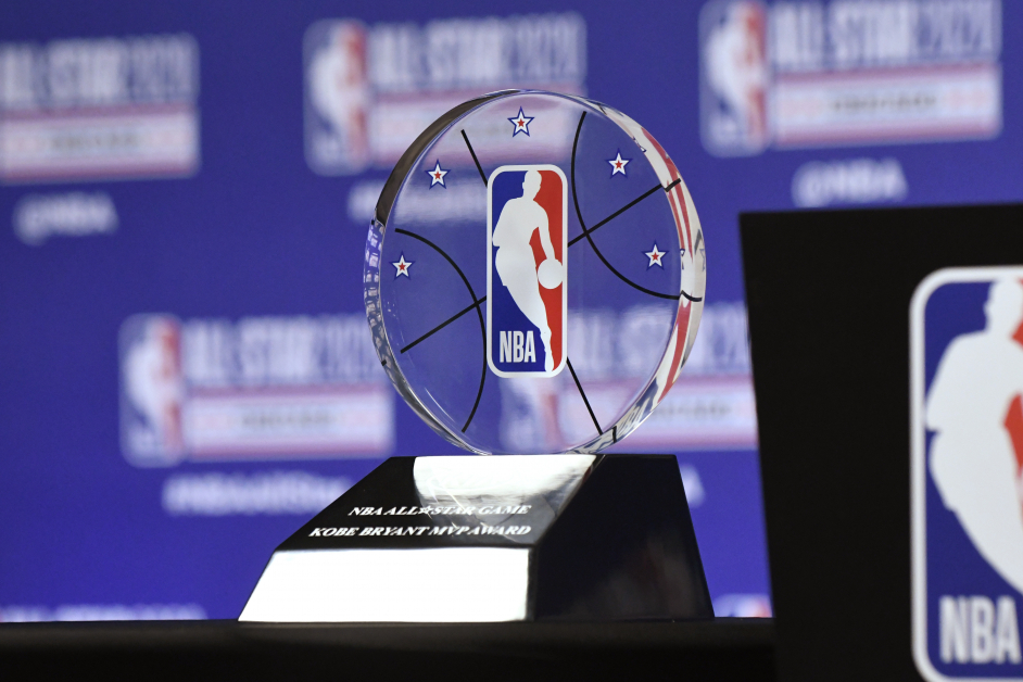 NBA联盟宣布全明星对抗赛的MVP奖更名为柯比MVP奖。（美联社）