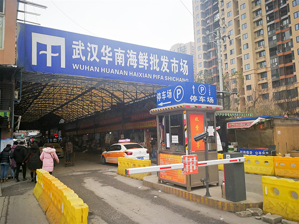 武汉华南海鲜市场被指是疫情爆发地，目前已被休市整顿。