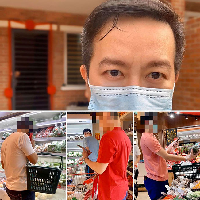 平时很少逛超市买菜的男士们充当“远程日用品采购员”，笑料百出。
