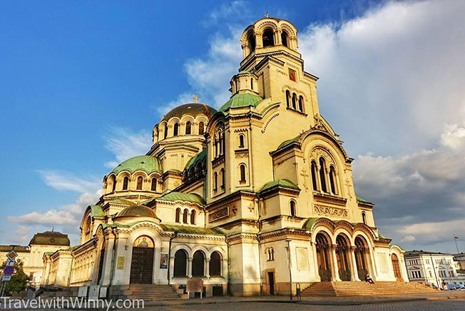 保加利亚首都苏菲亚的著名地标亚历山大·涅夫斯基大教堂。