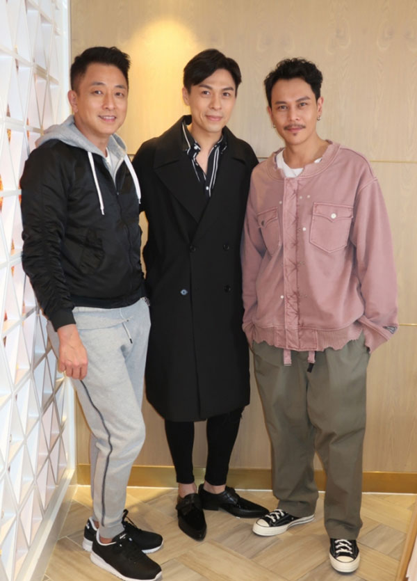 （左起）张松枝、陈少邦、李天翔先后离开TVB。