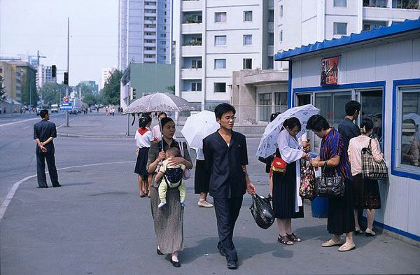 朝鲜平壤街景   （示意图）