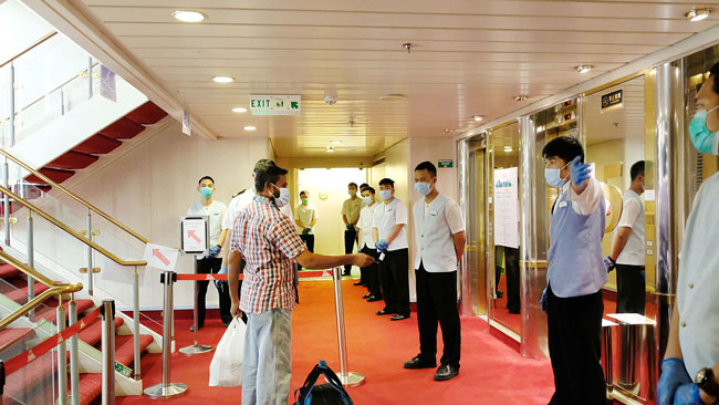 吴明发认为邮轮复航初期必须继续采取防疫措施，以加强游客对邮轮业的信心。（云顶邮轮集团提供）