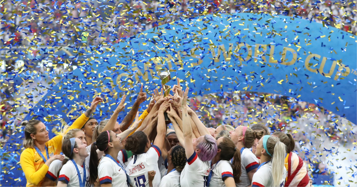 美国在2019年法国世界杯女足赛，第4次夺冠。（新华社档案照）