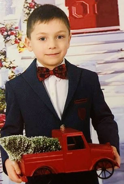 不幸丧生的6岁的男童奥西乔克。