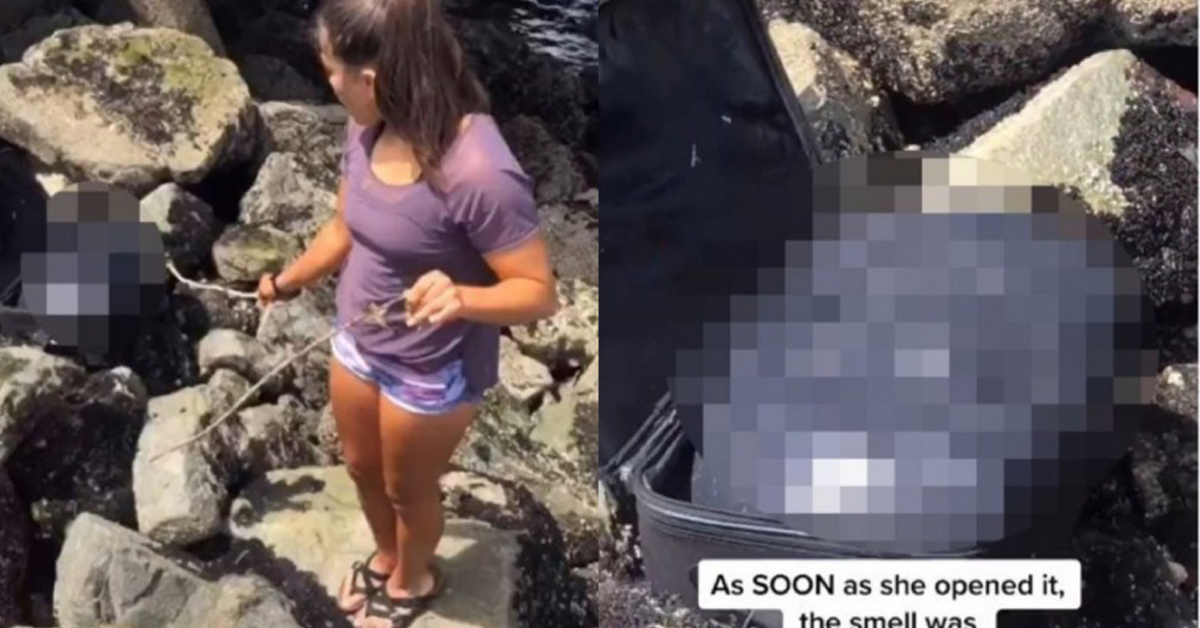 美国一群青少年日前在拍摄抖音短片时,发现一只黑色行李箱,没想到里面装着一具腐烂尸体。