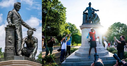 林肯解放黑奴  黑人却欲 拆他雕像