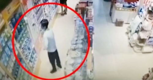 改造裤裆藏奶粉 鸳鸯贼一天狂偷20罐