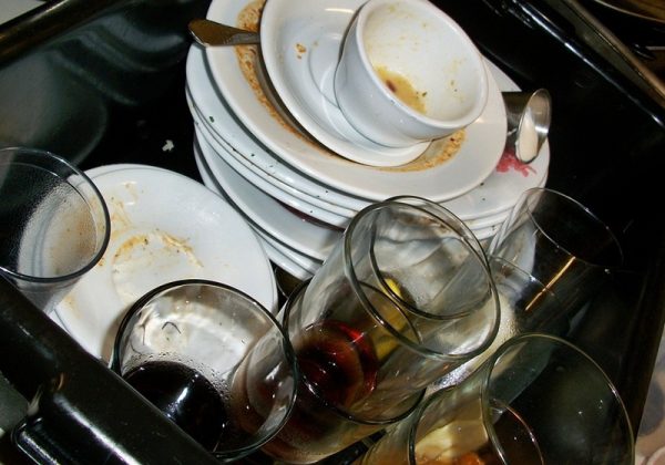 使用完的碗盘不要堆在洗碗槽，立刻清洗才能避免招来蚊虫。
